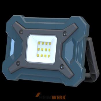 Akku-LED-Arbeitsleuchte kompakt 10W, 1000 lm, petrol-grau