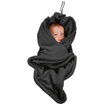 Hoppediz Fleece Einschlagdecke anthrazit