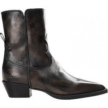 Women's COPENHAGEN Flat Ankle Boots in Black Size 38