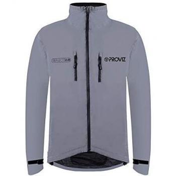 Proviz Herren Reflect 360 Bike Jacke, Silber