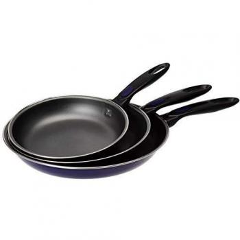 QUID NUIT Set 3 Sartenes Aluminio Estampado 20/24/28CM Azul Liso