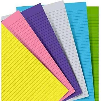 Filofax 60pc Pastel Ruled Pocket Notebook Refill
