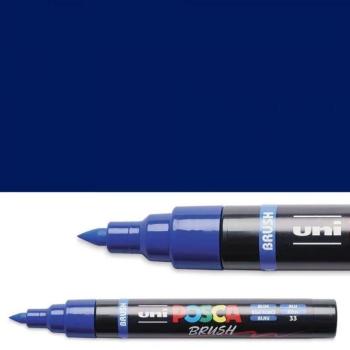 Uni‑Ball Posca PC‑5BR Filzstift (Pinsel) – Dunkelblau