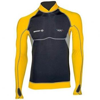 Camiseta de esnórquel Beuchat Atoll, neopreno y elastán, color amarillo