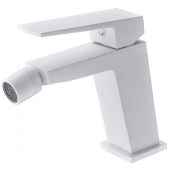 Colonna doccia in acciaio inox con doccetta e maniglia bianco opaco