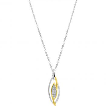 Firetti Kette mit Zirkonia-Anhänger für Damen