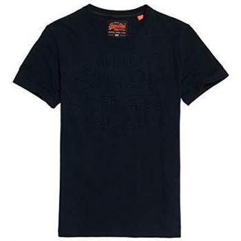 Premium Goods Marine T-Shirt für Herren – Superdry – Rundhals, S
