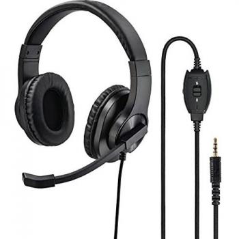 Hama Cuffie Over Ear via cavo Stereo Nero con regolazione del volume