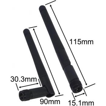 Antena de Señal GSM 10 Piezas 2-3dBi 315MHz Conector SMA Macho
