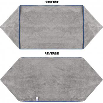Serviette de bain en microfibre pour animaux de compagnie, douce et absorbante, 16 pouces x 40 pouces, poches pour les mains