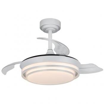 Ventilador de techo Lander Mini 46W 5520 Lm CCT para habitaciones pequeñas