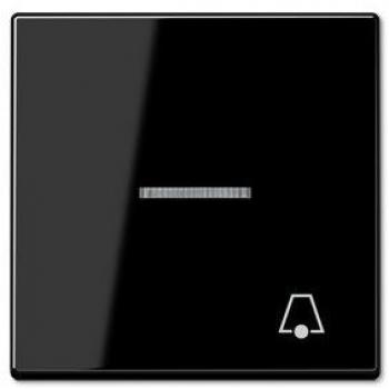 Jung Kontrollwippe A sw mit Klingel und Taster, A590BFKO5KSW, schwarz