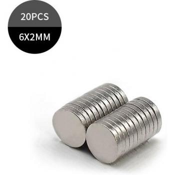 Imanes Fuertes de Neodimio 6mm x 2mm N35