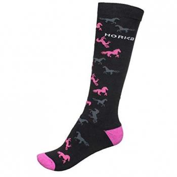 Horka Socken für Frauen 3er Pack Rosa Schwarz Größe L