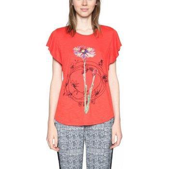 T-shirt Andrew Desigual Rouge