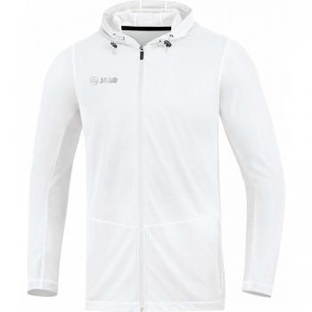 JAKO Damen Run 2.0 Kapuzenjacke, weiß, 38