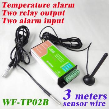 Dispositivo de alarma de temperatura WF-TP02B con sensor de 3 metros