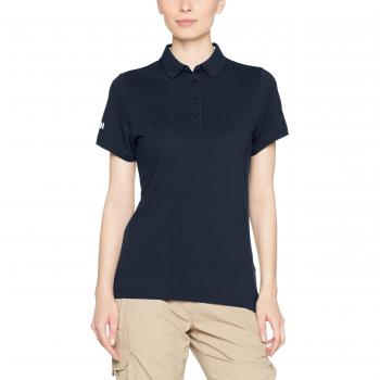 Polo Donna Helly Hansen Crew Piqué 2 Manica Corta Blu Navy