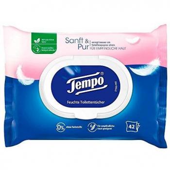 Tempo sanft & pur Feuchttücher