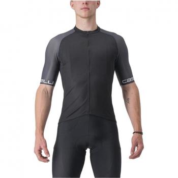 Jersey Castelli Entrada VI T-Shirt Negro Grises XL