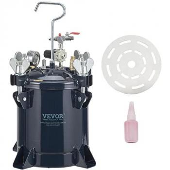 VEVOR Pistolet à Peinture 10 L Réservoir – 70 psi, système d’injection d’air 6,4 mm / sortie