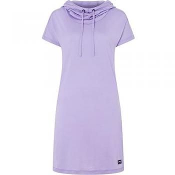 Wasserfallkragen-Sweatkleid – SUPER.NATURAL, Damen, Violett (L)