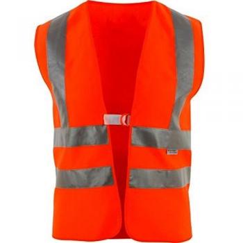 Gilet professionnel orange haute visibilité, taille universelle, réflecteurs d’épaule – ASATEX 20471
