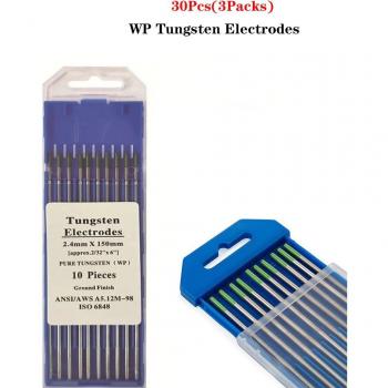 30 Stück WP Wolfram Schweißelektroden 1,0-4,0 mm für Aluminium und Magnesium