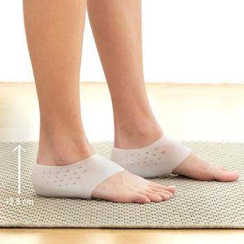 Talonnières rehausseurs 2,5 cm en gel de silicone pour homme et femme