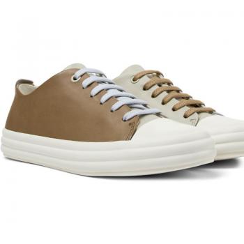CAMPER Twins Women’s Beige/Grey/Brown/Gray Sneakers – Size 35 – Smooth Leather (Alternate)