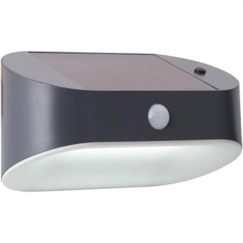 Netlighting Solar LED Wall Light with PIR Motion Sensor Grey