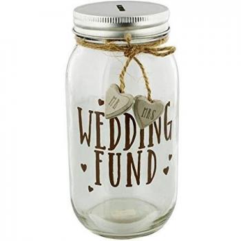 Salvadanaio in vetro da regalo per futuro matrimonio