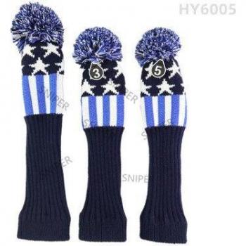 Pom Pom Golf Hoofd Covers voor #1/#3/#5 Clubs
