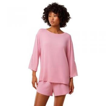 Triumph Damen Homewear Top mit langen Ärmeln in Lichtrosa