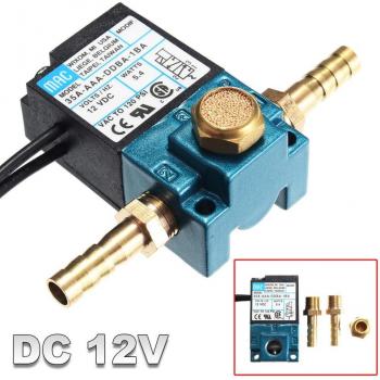 Valve électronique de précision 12 VDC, contrôle PWM, 3‑port aluminium