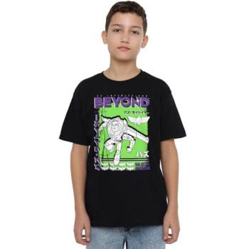 Boy’s Toy Story Buzz Cosmic Guardian T‑Shirt – Black, Size 9‑11