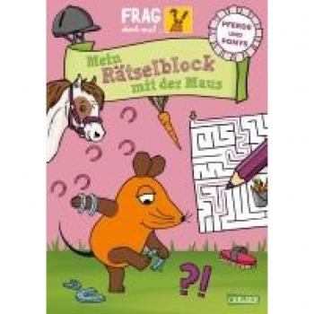 Frag doch mal... die Maus: Mein Rätselblock mit der Maus – Pferde und Ponys, Libro per bambini di Meike Pond Man, Linda Hartwig