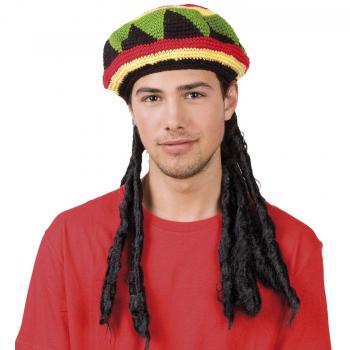 Tête Rasta dreadlocks multicolore Boland intérieur