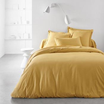 Drap Housse Extensible Essentiel – Beige Ocre 100 % coton 160x200 cm
