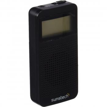 Sunstech RPDS12: Radio Digital AM/FM con Sonido y Modo Sleep – Negro