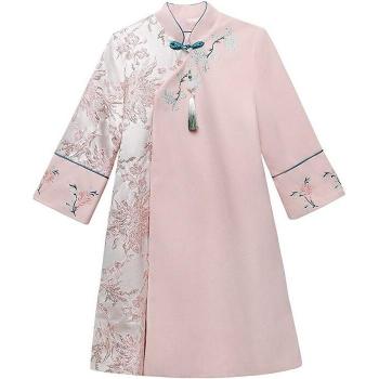 Long Sleeve Mandarin Collar Chinese Dress