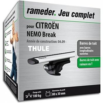 Rameder Pack Barres de Toit WingBar Evo pour CITROËN Nemo Break