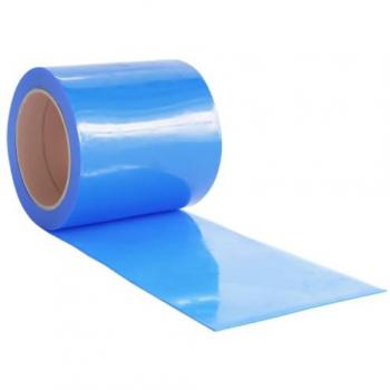 Door Curtain in blue from vidaXL, dimensions 200 mm x 1.6 mm, length 10 m, PVC material