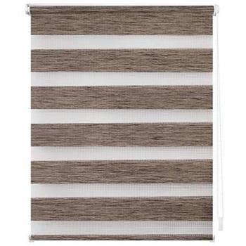 Doppelrollo Duo meliert hellbraun B/L: ca. 90x150 cm