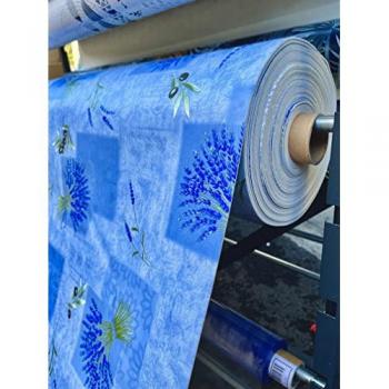 Nappe bulgomme Provençale 140 × 180 cm couleur bleu (synthétique)