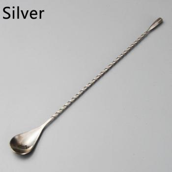 Spiral Cocktail Spoon with Long Handle