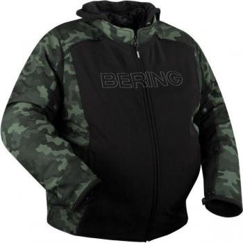 Bering Davis King Size Giacca Moto Tessile Impermeabile Nero Multicolore XL