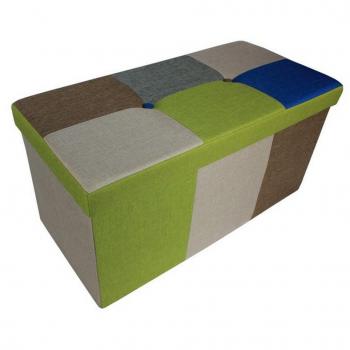 HTI‑Living Faltbar‑Truhe „Bunt“ – Hocker inklusive, Originalverpackt
