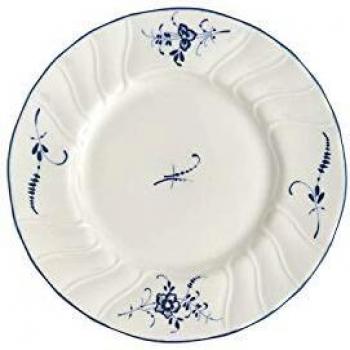 Villeroy & Boch Old Lu Embourg White/Blue Bread Plate, 16 cm