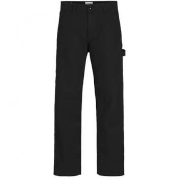 Jack & Jones Herren Cargo Carpenter-Hose mit Seitentasche, Schwarz, 30/34